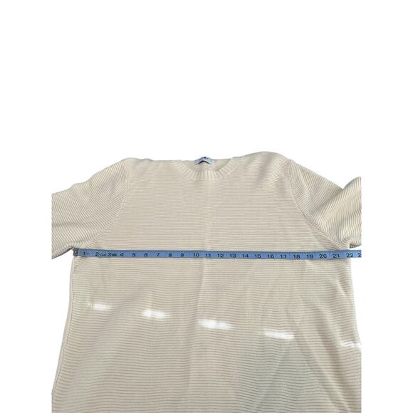 NN07 No Nationality Men's Cream Basic Loke Casual Knit Crew Neck Sweater Size XL - Picture 12 of 13